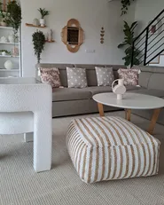 Pouf ALMATTI Stoff Beige_975356