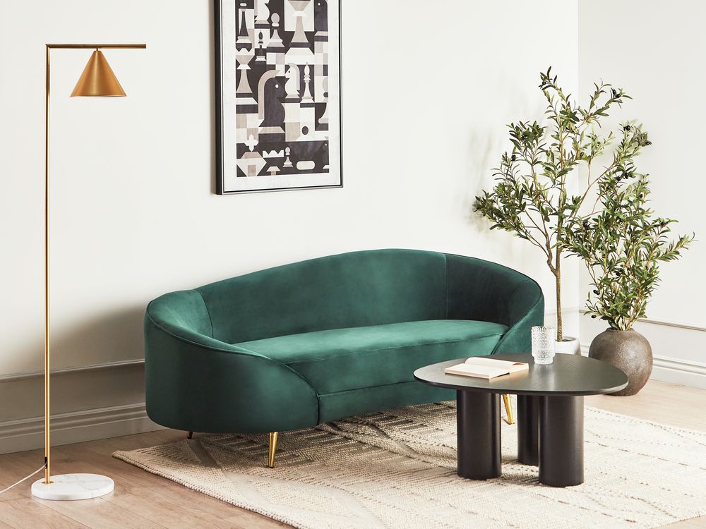 Sofa dvosjed SAVAR Samet Smaragd