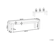 Gartenbank OSTUNI 160 cm Beton Grau_805145