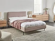 Bett mit Lattenrost Stoff CORIO 140 x 200 cm Taupe_1186063