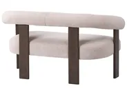 Sofa 2-Sitzer ILBRO Bouclé Dunkelbraun / Beige_1061230
