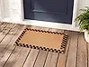 Fußmatte SAGADA Beige / Schwarz 60 x 90 cm Kokosfasern
