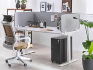 Desk Screen WALLY 80 x 40 cm Light Grey_800922