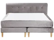 Divan Bed Velvet MARQUISE 160 x 200 cm (EU King Size) Grey_796503