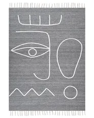 Outdoor Rug YAVU Grey 140 x 200 cm_852526