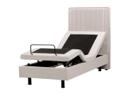 Adjustable Bed Fabric DUKE II 80 x 200 cm (EU Small Single) Light Beige_910500