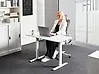 Schreibtisch elektrisch höhenverstellbar TAVARES 120 cm x 60 cm Weiß