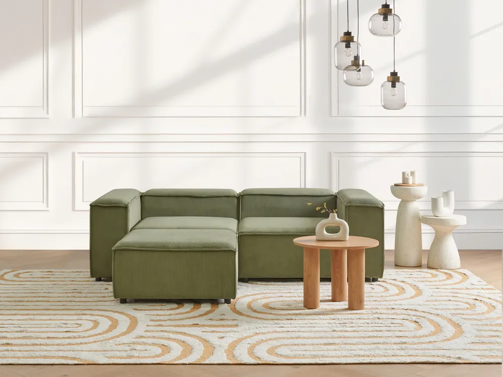 Corner Seat ARDAL Corduroy Green Left Hand_947317