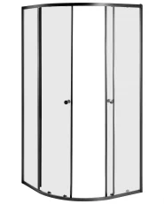 Shower Enclosure ONELLI 900 x 900 x 1900 mm Black_1116752
