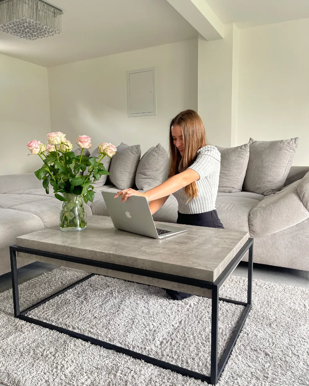 Couchtisch ALTOS Grauer Betoneffekt