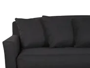 Sofa 3-Sitzer GILJA Stoff Schwarz_792584