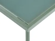 Lounge Set mit Tisch 4-Sitzer MOLVENO Metall Beige / Grün_1070486