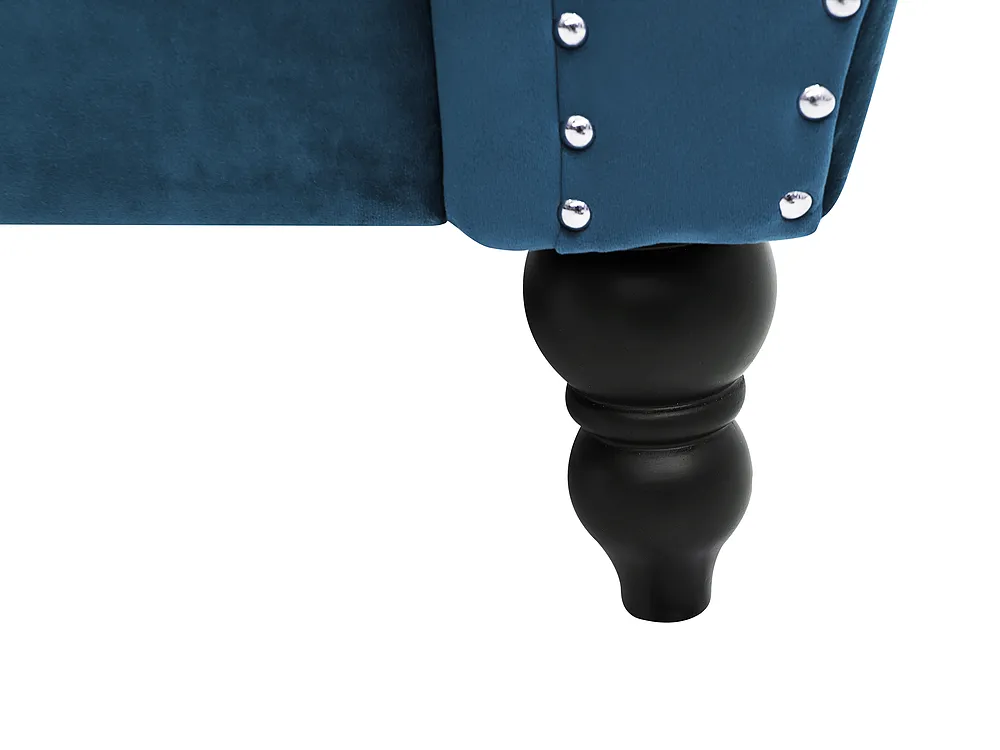 Sofa 3-Sitzer SKIEN Samtstoff Marineblau_1161540
