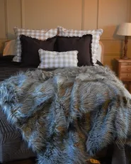 Kuscheldecke ASDAD Stoff 150 x 200 cm Braun_1051228