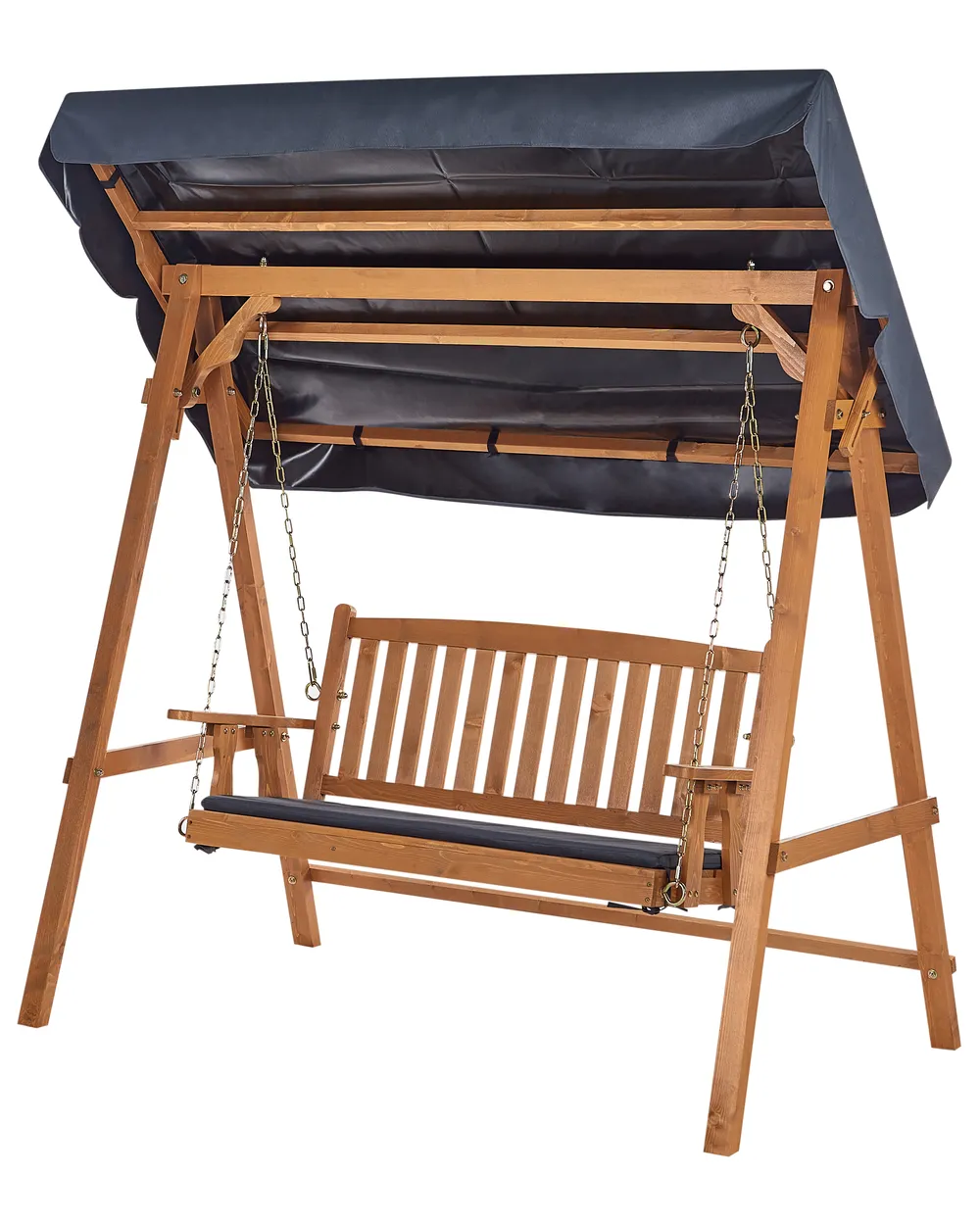 Hollywoodschaukel FIBBIALLA Fichtenholz Braun_958727
