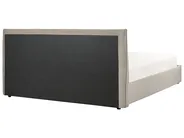Bett mit Stauraum LAVAUR Samtstoff Taupe 180 x 200 cm_985978
