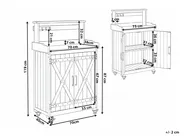 Stol za transplantaciju ALTOLIA 70 cm 119 cm Smrekovina Smeđi_1032136