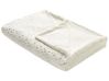 Kuscheldecke ALAZEYA 130 x 180 cm Cremeweiß