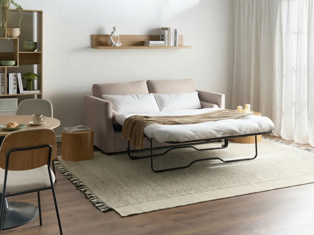 Schlafsofa INKOO Stoff Beige_1059862