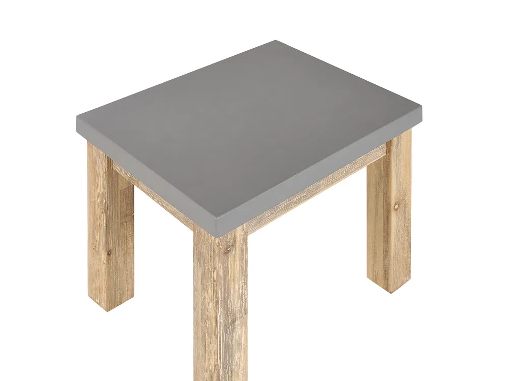 Gartenmöbel Set mit Bänken und Hockern 8-Sitzer OSTUNI Beton Grau_804634