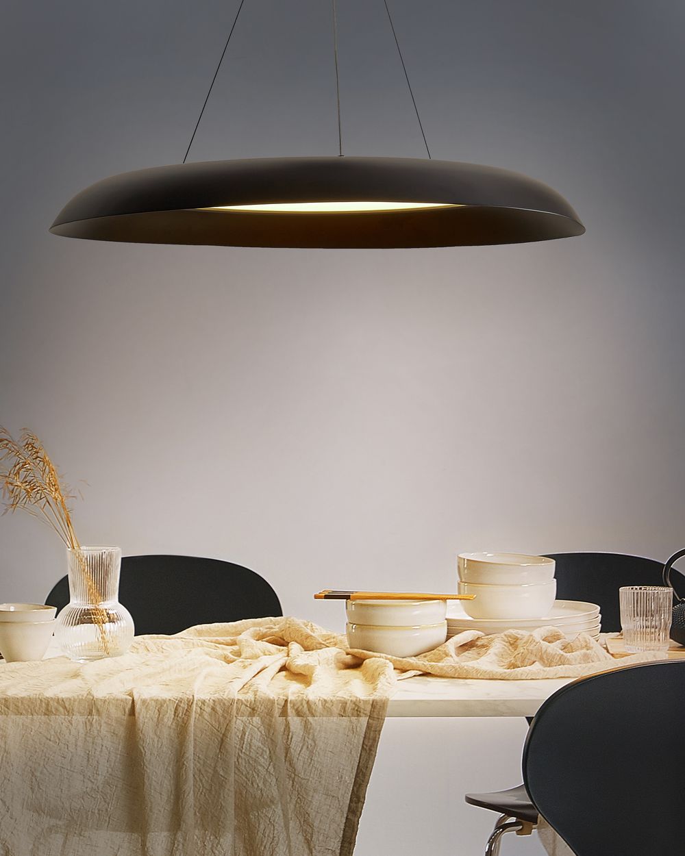 LED Pendant Lamp SURKO Metal Black