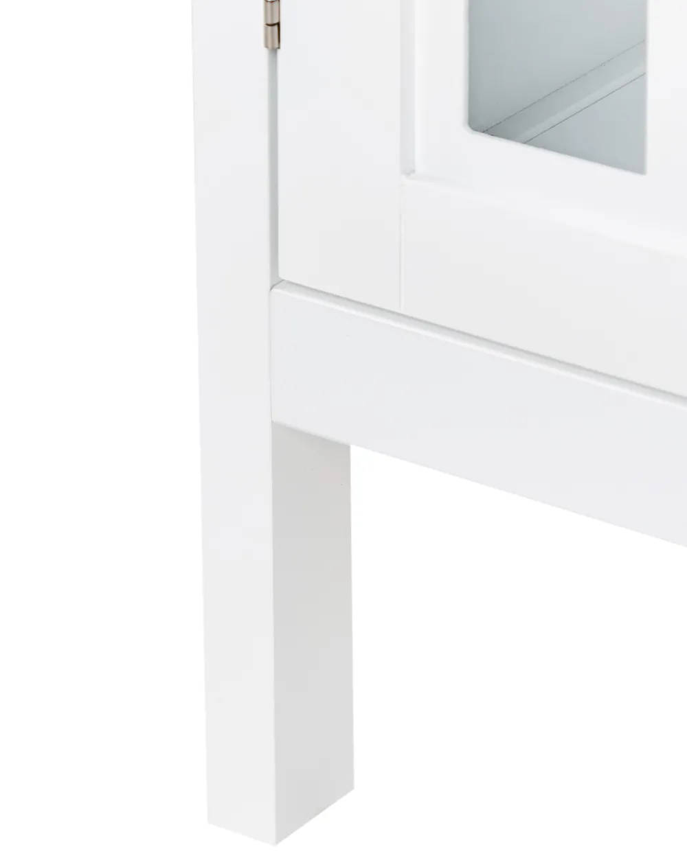 Sideboard mit Glastüren MIRAM 80 cm Weiß_968147