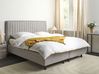 Bett verstellbar Stoff DUKE II 180 x 200 cm Hellgrau