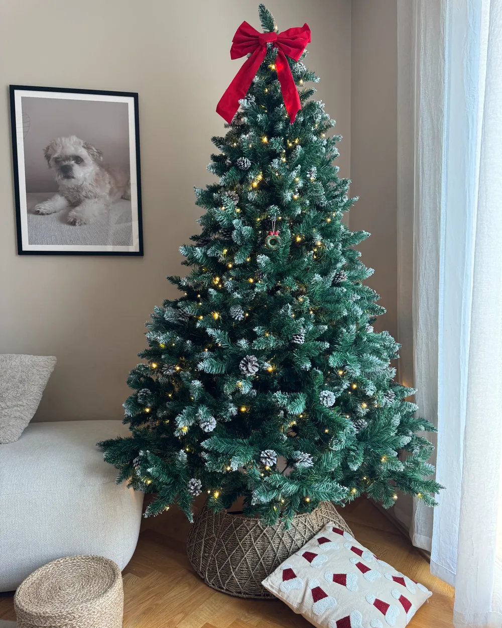 Knstlicher Weihnachtsbaum LED PALOMAR 210 cm Grn - Beliani.de