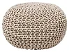 Pouf CONRAD Baumwolle Hellbeige