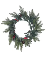Weihnachtskranz LED WHITEHORN 50 cm Dunkelgrün_881146