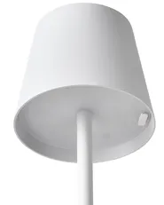 Kabellose LED Tischlampe BACEIRO mit Dimmer Metall Weiß_940930