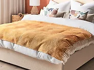 Kuscheldecke FIROZABAD Baumwolle 130 x 180 cm Orange_1183399