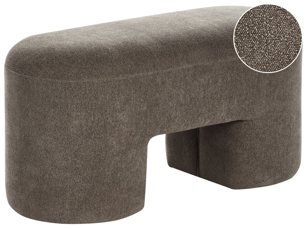 Polsterbank DECORAH Bouclé Braun