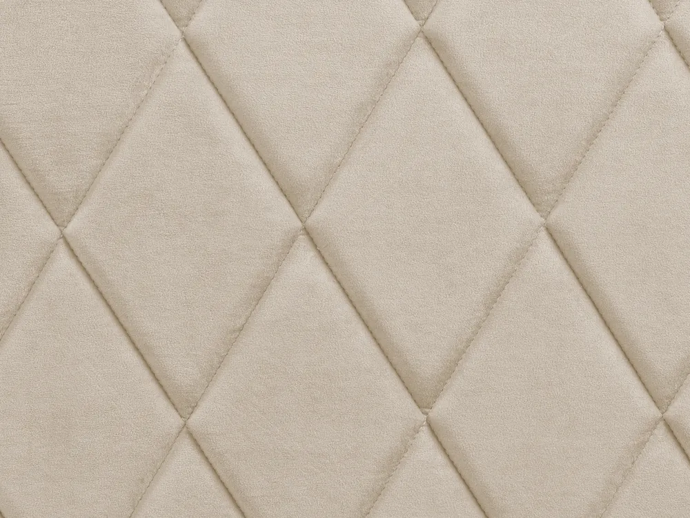 Postelja s prostorom za shranjevanje ROCHEFORT Žamet Bež 160 x 200 cm_857297