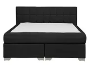 Boxspringbett Stoff ADMIRAL 140 x 200 cm Schwarz_728049
