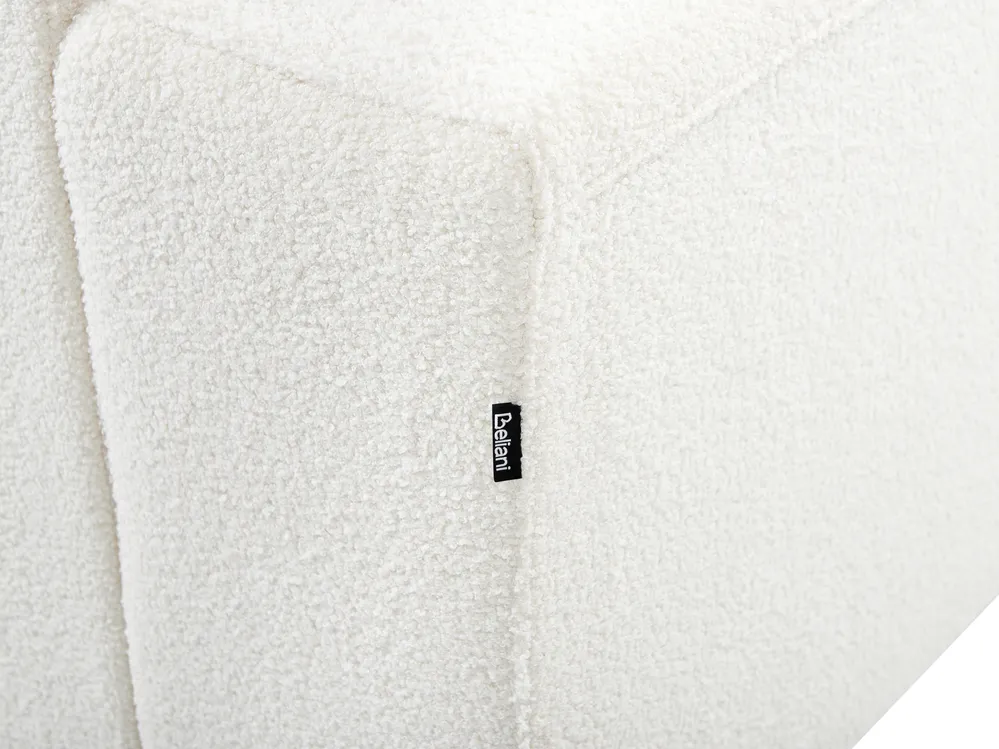 Ecksofa 4-Sitzer LUNGO Bouclé Weiß linksseitig_962398