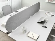 Desk Screen SPARKY 180 x 40 cm Light Grey_1080566