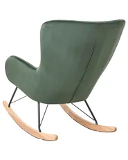 Rocking Chair ELLAN Velvet Dark Green_822943