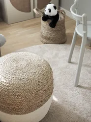 Pouffe DALAMA Jute White_824406