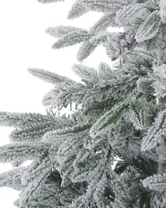 Künstlicher Weihnachtsbaum mit Schnee BASSIE 120 cm Weiß_783327
