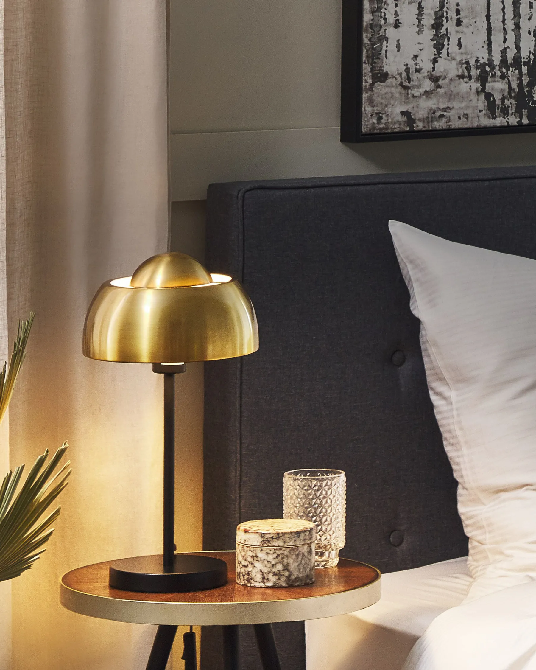 Tischlampe SENETTE Metall Schwarz / Gold_822327