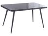 Vrtna miza LIPARI 140 cm 80 cm Steklo Siva