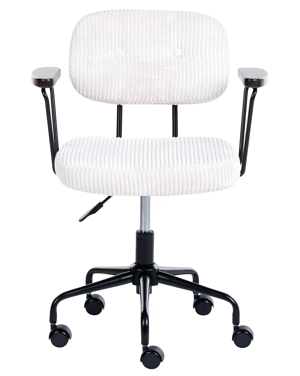 Desk Chair ALGERITA Corduroy Off-White_1083589