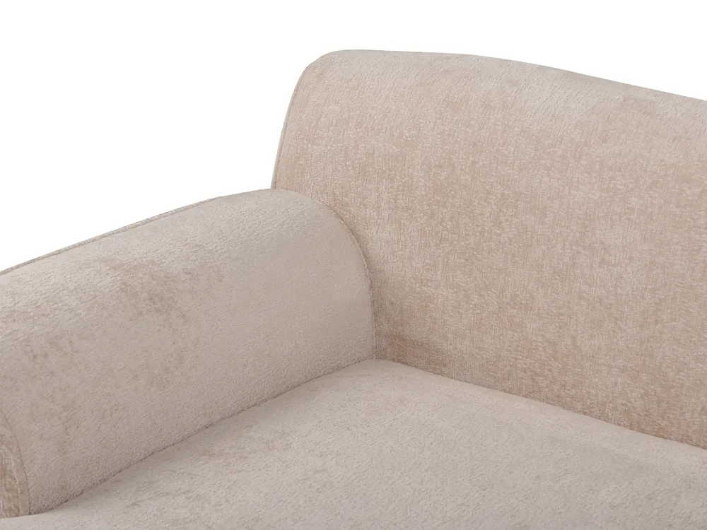 Corner Sofa 3 Seater SIMOS Chenille Beige Right Hand_927942
