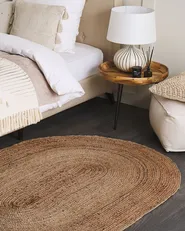 Teppich DEMIRCI Beige 120 x 180 cm Jute_817503