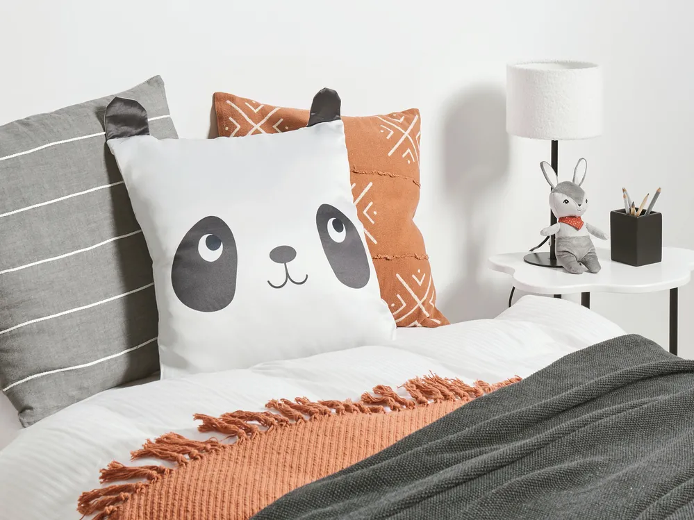 Dekokissen 2er Set PANDAPAW Baumwolle 45 x 45 cm Weiß_911955