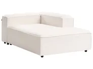 Modular Corner Sofa 2 Seater ARDAL with Ottoman Boucle Off-White Left Hand_908384