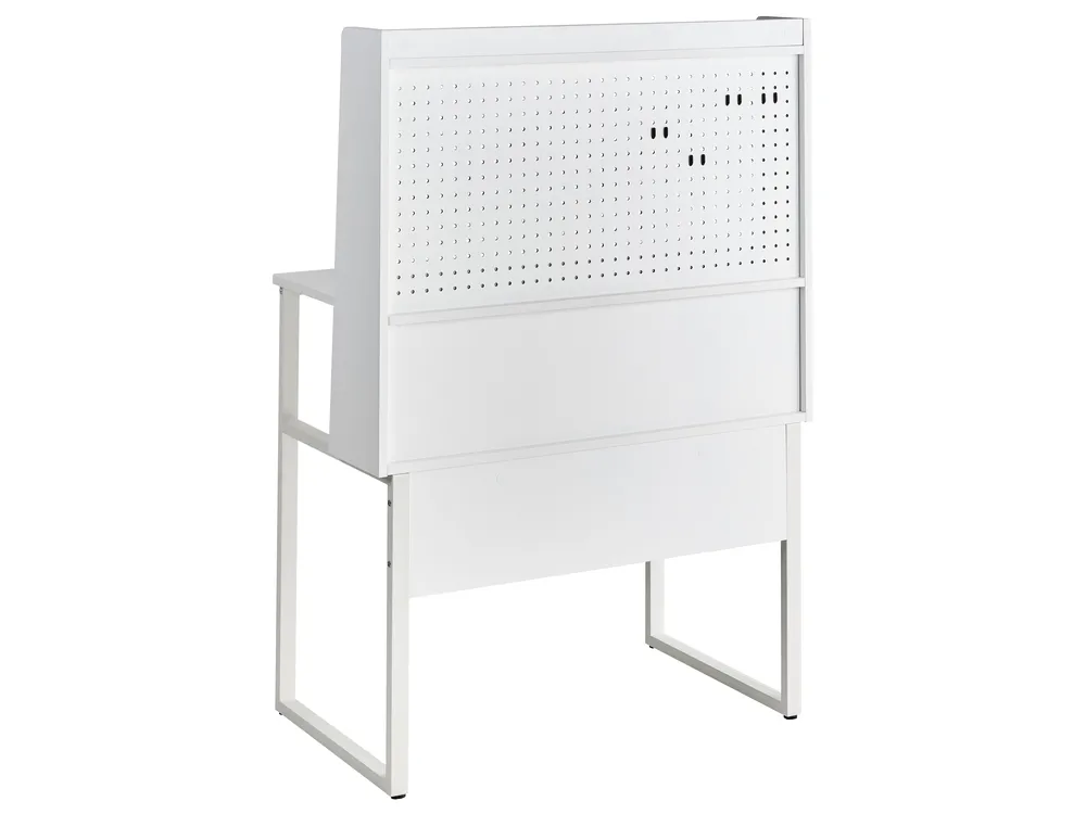 Schreibtisch mit Memoboard BUXTON 84 cm 48 cm Weiß_1054028