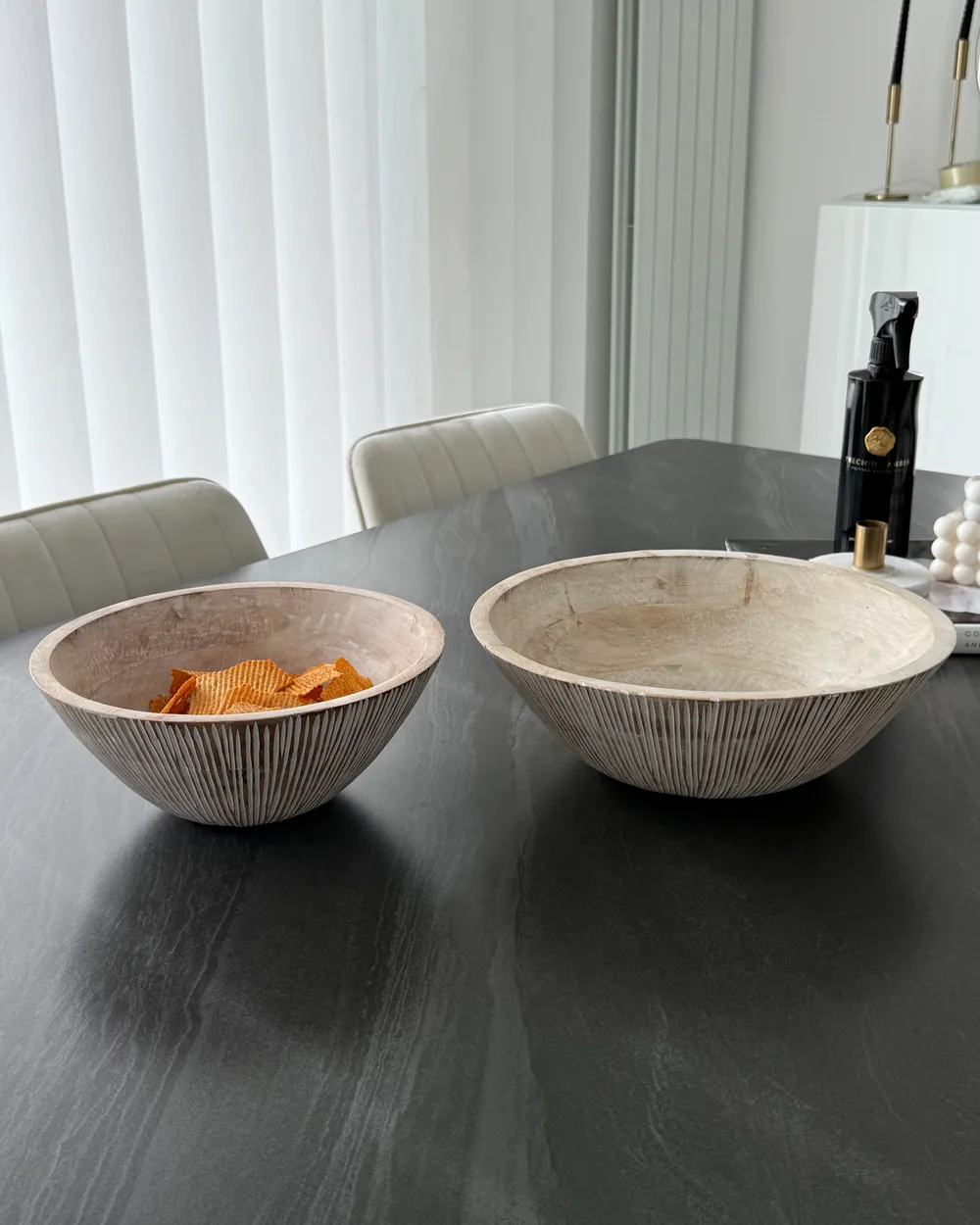 Dekoschalen 2er Set SIWA Mangoholz Hellbraun_1064356