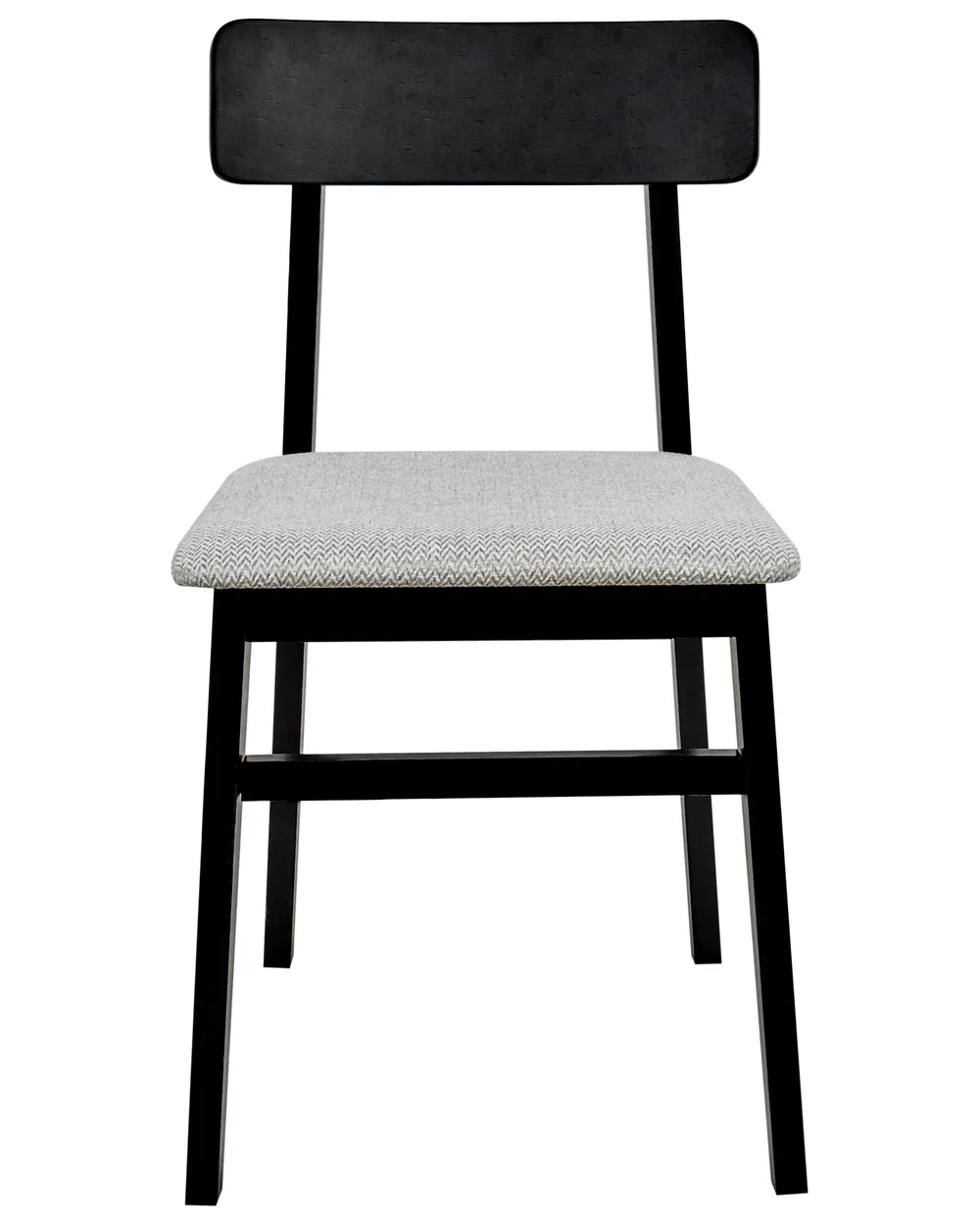 Set of 2 Dining Chairs STACY Wood Light Grey_945212